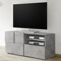 Product photograph of Aleta Wooden Tv Stand With 1 Door 1 Drawer In Concrete from Furniture in Fashion