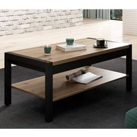 Product photograph of Aliso Wooden Coffee Table In Taurus Oak With Undeshelf from Furniture in Fashion