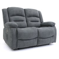 Product photograph of Alta Fabric Electric Recliner 2 Seater Sofa In Graphite from Furniture in Fashion