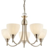 Product photograph of Alton 5 Lights Ceiling Pendant Light In Satin Chrome from Furniture in Fashion