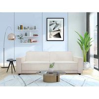 Product photograph of Alton Corduroy Fabric 3 Seater Sofa Bed In Cream from Furniture in Fashion