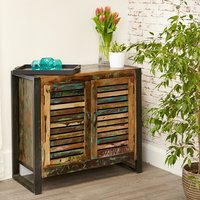 Product photograph of London Urban Chic Wooden Small Sideboard With 2 Doors from Furniture in Fashion