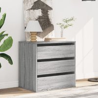 Product photograph of Amarillo Wooden Chest Of 3 Drawers In Grey Sonoma from Furniture in Fashion