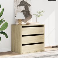 Product photograph of Amarillo Wooden Chest Of 3 Drawers In Sonoma Oak from Furniture in Fashion