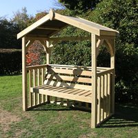 Product photograph of Amastone Wooden 3 Seater Arbour from Furniture in Fashion