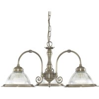 Product photograph of American 3 Lights Ceiling Pendant Light In Antique Brass from Furniture in Fashion