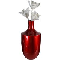 Product photograph of Amprion Ceramic Medium Decorative Vase In Glazed Red from Furniture in Fashion