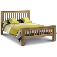 Product photograph of Achaia Wooden High Foot End Double Bed In Oak from Furniture in Fashion