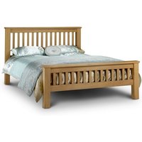 Product photograph of Achaia Wooden High Foot End King Size Bed In Oak from Furniture in Fashion