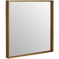 Product photograph of Andstima Small Square Wall Bedroom Mirror In Gold Frame from Furniture in Fashion