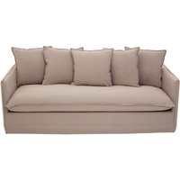Product photograph of Antipas Upholstered Fabric 3 Seater Sofa In Grey from Furniture in Fashion
