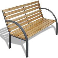 Product photograph of Anvil Outdoor Wooden Seating Bench In Natural from Furniture in Fashion