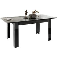 Product photograph of Ardent Extending High Gloss Dining Table In Grey from Furniture in Fashion