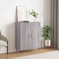 Product photograph of Ardmore Wooden Storage Cabinet With 2 Doors In Grey Sonoma from Furniture in Fashion