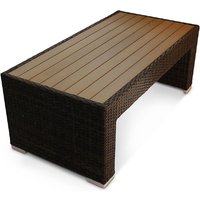 Product photograph of Arlo Wooden Top Coffee Table With Rattan Base from Furniture in Fashion