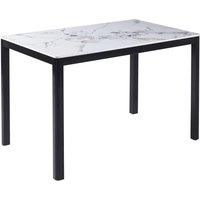 Product photograph of Arta Small Sintered Stone Dining Table In White from Furniture in Fashion