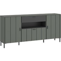 Product photograph of Arthur Wooden Sideboard With 2 Doors 1 Drawer In Green Grey from Furniture in Fashion