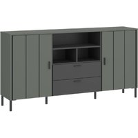Product photograph of Arthur Wooden Sideboard With 2 Doors 2 Drawers In Green Grey from Furniture in Fashion
