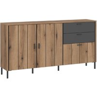 Product photograph of Arthur Wooden Sideboard With 2 Doors 2 Drawers In Grey Oak from Furniture in Fashion