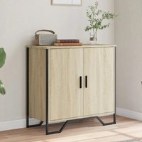 Product photograph of Arvada Wooden Storage Cabinet With 2 Doors In Sonoma Oak from Furniture in Fashion