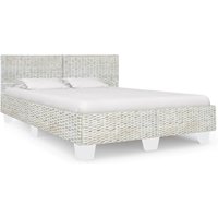 Product photograph of Asheville Rattan Double Bed In Grey Natural from Furniture in Fashion