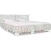 Product photograph of Asheville Rattan Super King Size Bed In Grey Natural from Furniture in Fashion