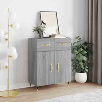 Product photograph of Attica Wooden Sideboard With 2 Doors In Grey Sonoma from Furniture in Fashion