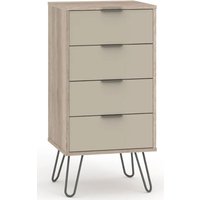 Product photograph of Avoch Wooden Narrow Chest Of 4 Drawers In Light Oak from Furniture in Fashion