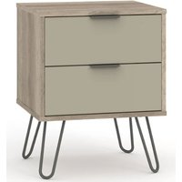 Product photograph of Avoch Wooden Bedside Cabinet With 2 Drawers In Light Oak from Furniture in Fashion