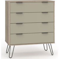 Product photograph of Avoch Wooden Wide Chest Of 4 Drawers In Light Oak from Furniture in Fashion