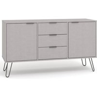 Product photograph of Avoch Wooden Sideboard In Grey With 2 Doors 3 Drawers from Furniture in Fashion