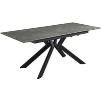 Product photograph of Azido Ceramic Extending Dining Table In Matte Grey from Furniture in Fashion