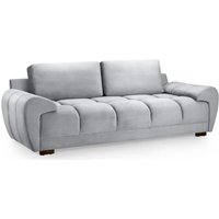 Product photograph of Aztec Plush Velvet 3 Seater Sofa In Grey from Furniture in Fashion