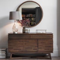 Product photograph of Bahia Wooden Sideboard With 3 Doors In Brown from Furniture in Fashion