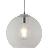 Product photograph of Balls Small Clear Glass Ceiling Pendant Light In Chrome from Furniture in Fashion