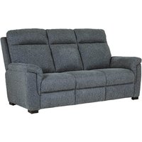 Product photograph of Baraboo Fabric 3 Seater Sofa With Black Legs In Azul from Furniture in Fashion
