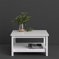 Product photograph of Barcila Wooden Square Coffee Table In White from Furniture in Fashion
