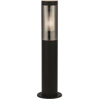 Product photograph of Batton Smoked Polycarbonate Outdoor Post Lamp In Black from Furniture in Fashion