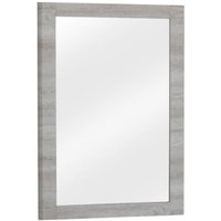 Product photograph of Batya Wooden Wall Mirror Rectangular In Grey Oak Effect Frame from Furniture in Fashion