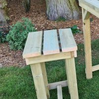 Product photograph of Beaumont Wooden Garden Bar Stool In Natural from Furniture in Fashion