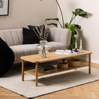 Product photograph of Belcourt Wooden Rectangular Coffee Table In Oak from Furniture in Fashion