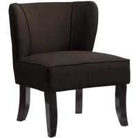 Product photograph of Belicia Fabric Bedroom Chair In Brown from Furniture in Fashion