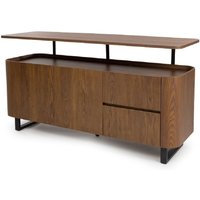 Product photograph of Beloit Wooden Sideboard With 2 Doors 2 Drawers In Smoked Oak from Furniture in Fashion
