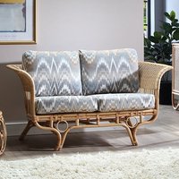 Product photograph of Benoni Rattan 2 Seater Sofa With Alpine Seat Cushion from Furniture in Fashion