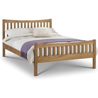 Product photograph of Barnett Wooden Double Bed In Solid Oak from Furniture in Fashion