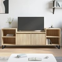 Product photograph of Bergen Wooden Tv Stand With 2 Doors 2 Shelves In Sonoma Oak from Furniture in Fashion