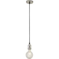 Product photograph of Biloxi 1 Light Cable Suspension Pendant Light In Chrome from Furniture in Fashion