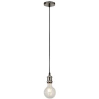 Product photograph of Biloxi 1 Light Cable Suspension Pendant Light In Satin Silver from Furniture in Fashion