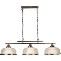 Product photograph of Bistro Ii 3 Light Ceiling Bar In Antique Brass from Furniture in Fashion