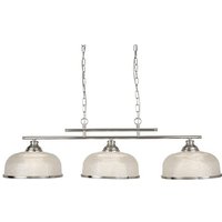 Product photograph of Bistro Ii 3 Light Ceiling Bar In Satin Silver from Furniture in Fashion